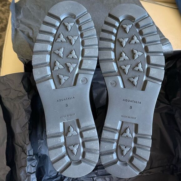 Aquatalia Carina Calf Boots Size 8M with Side Snap Closure , Black - Picture 2 of 11